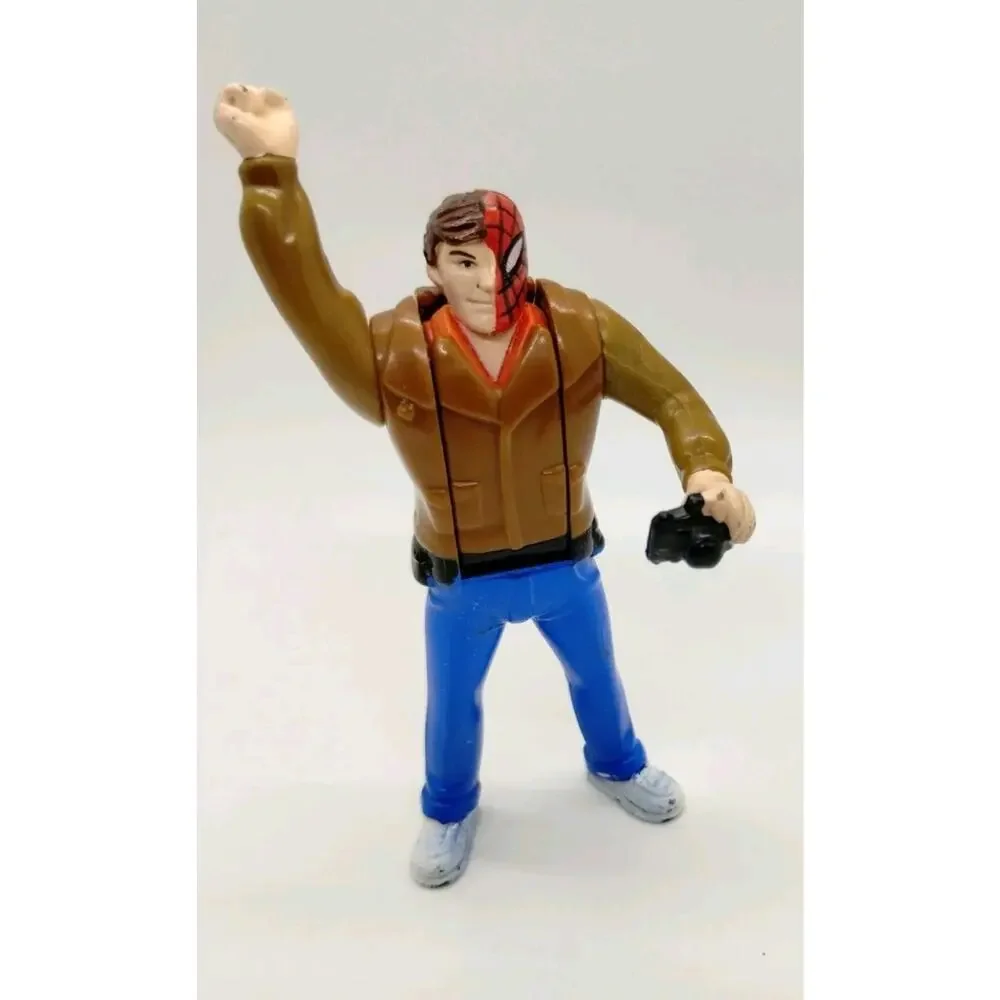 Vintage Peter Parker Transform Flip to Spiderman 1995 Marvel PVC Figure